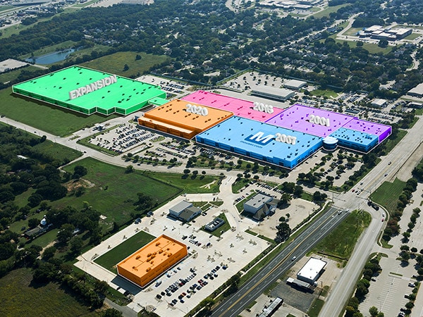 贸泽仓库扩建照片