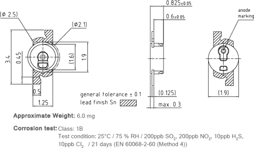 机械图纸 - ams OSRAM OSRAM PointLED增强型光功率LED