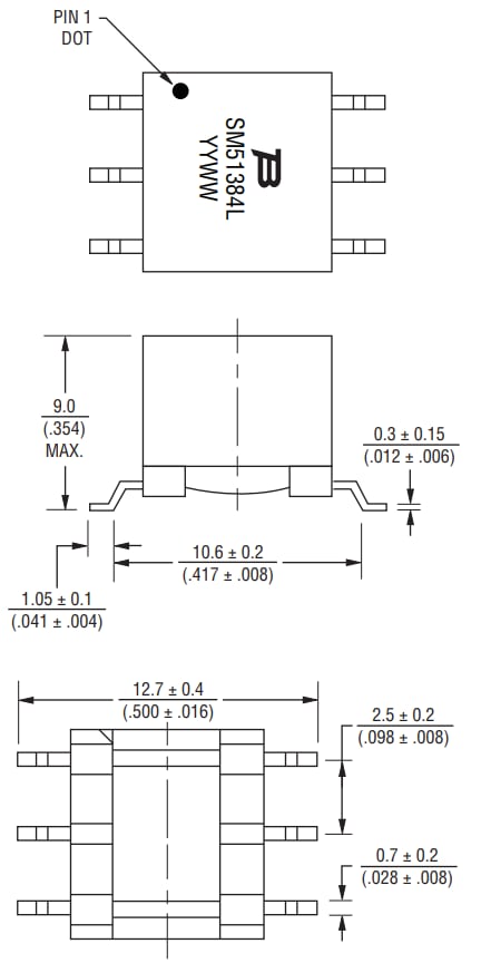 Bourns SM51384EL隔离式电源变压器