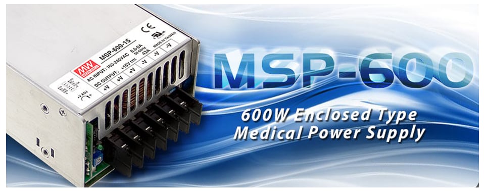 MEAN WELL MSP Single Output Medical Power Supplies