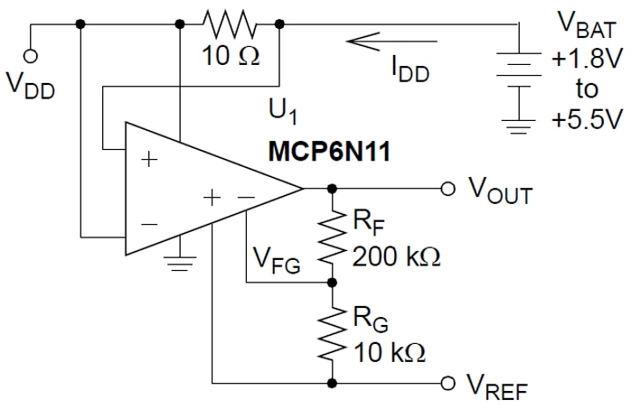 Microchip Technology MCP6N11单通道仪表放大器