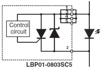 Block Diagram - STMicroelectronics LBP01 LED Bypass Protection Devices