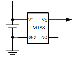 框图 - Texas Instruments LMT8x 温度传感器