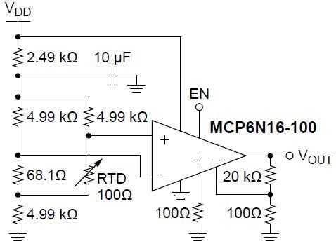 Microchip Technology MCP6N16 零漂移仪表放大器