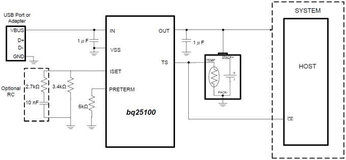 Texas Instruments 德州仪器 bq2510x 单节锂离子电池充电器集成电路