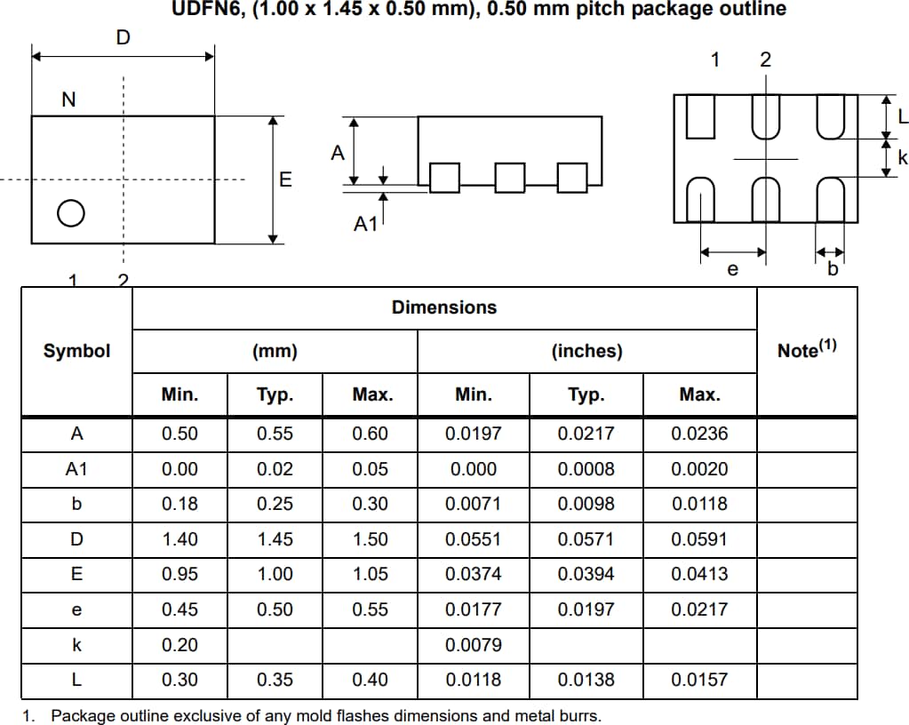 机械图纸 - STMicroelectronics SR1开关IC