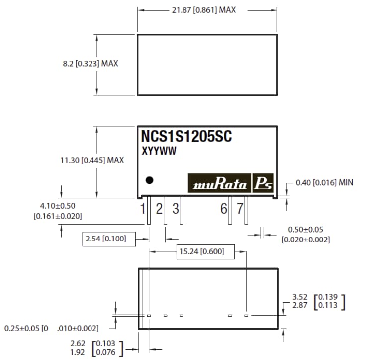 Murata Power Solutions Murata Power Solutions NCS1 系列直流/直流转换器