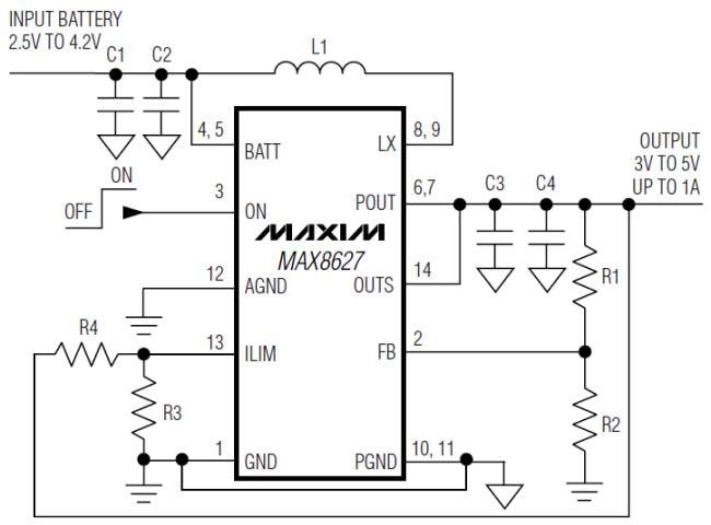 Analog Devices / Maxim Integrated MAX8627 升压转换器