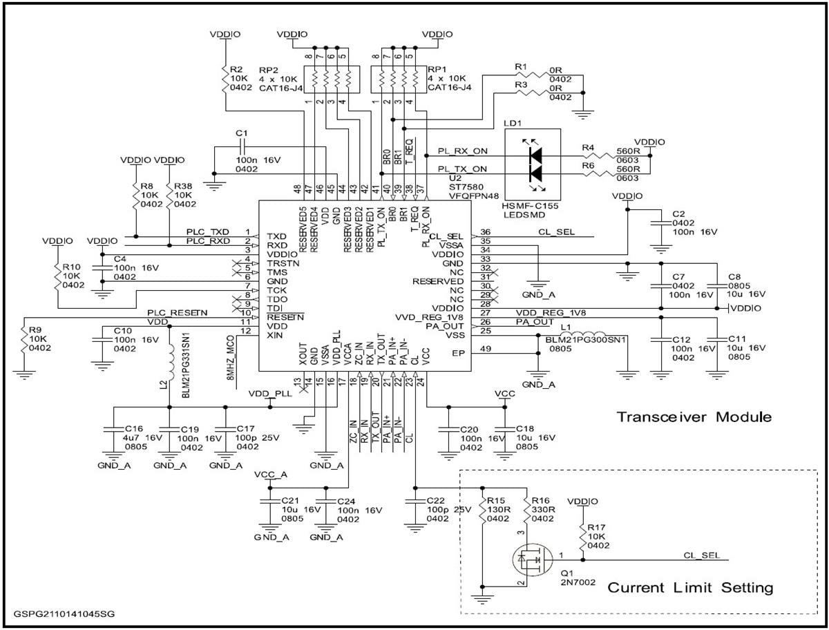 原理图 - STMicroelectronics STEVAL-IHP007V1 评估板