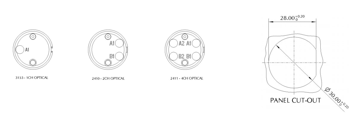 Cinch Mil-Junior MIL-DTL-83526光纤连接器