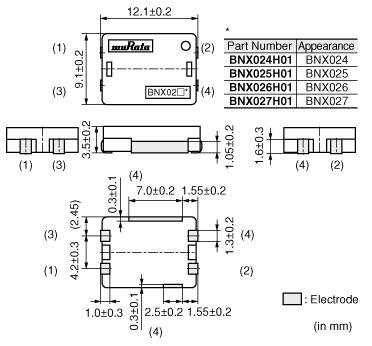 Murata BNX EMI网络滤波器