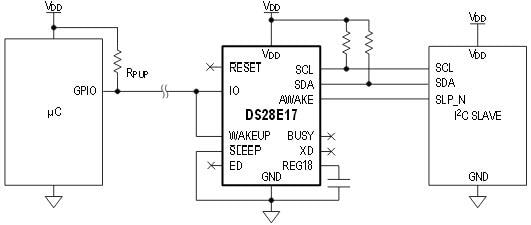 Analog Devices / Maxim Integrated DS28E17 1-Wire 至 I2C 主机桥接器件