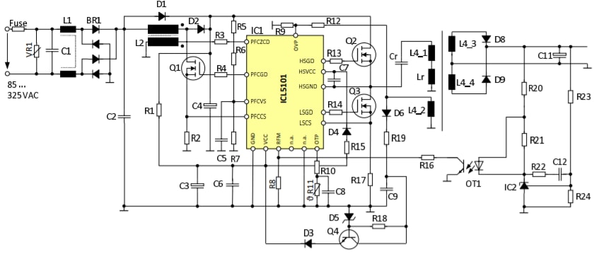 Infineon Technologies ICL5101 LED 谐振控制器集成电路