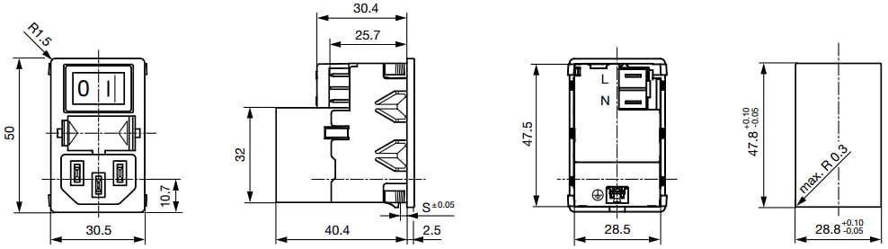 Schurter KMF Compact Power Entry Modules