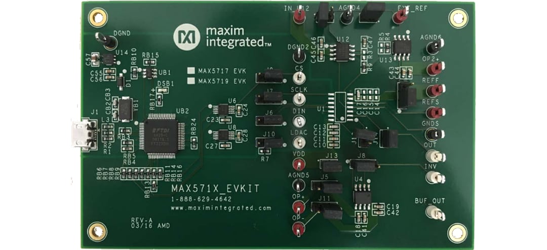Analog Devices / Maxim Integrated MAX5717EVKIT/MAX5719EVKIT评估套件