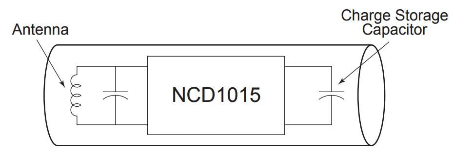 框图 - IXYS Integrated Circuits NCD1015ZP 半双工 RFID 应答器