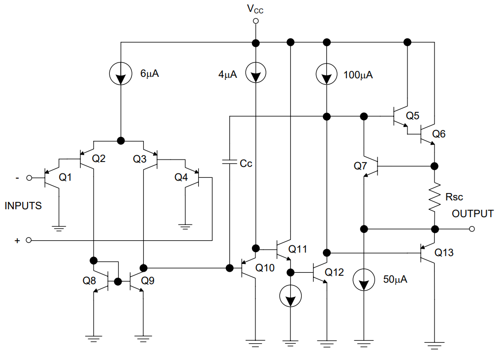 框图 - Diodes Incorporated LM2904 差分比较器