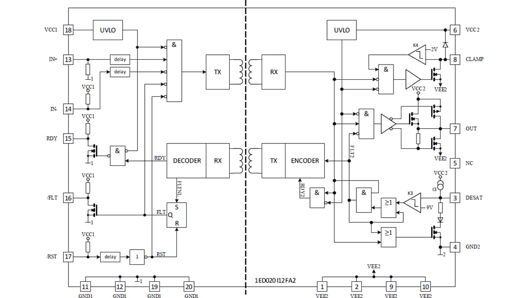 Infineon Technologies 1ED020I12FA2单通道IGBT驱动器IC
