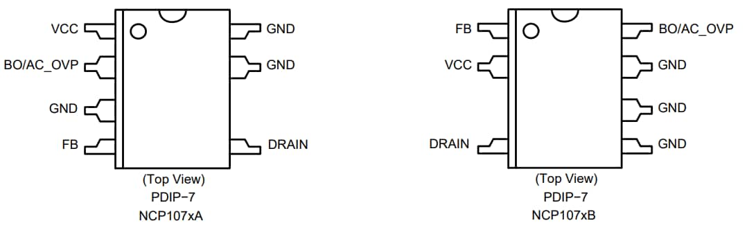 onsemi NCP107x离线开关