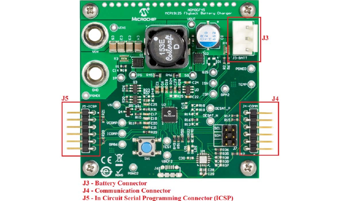Microchip Technology MCP19125反激式电池充电器评估板