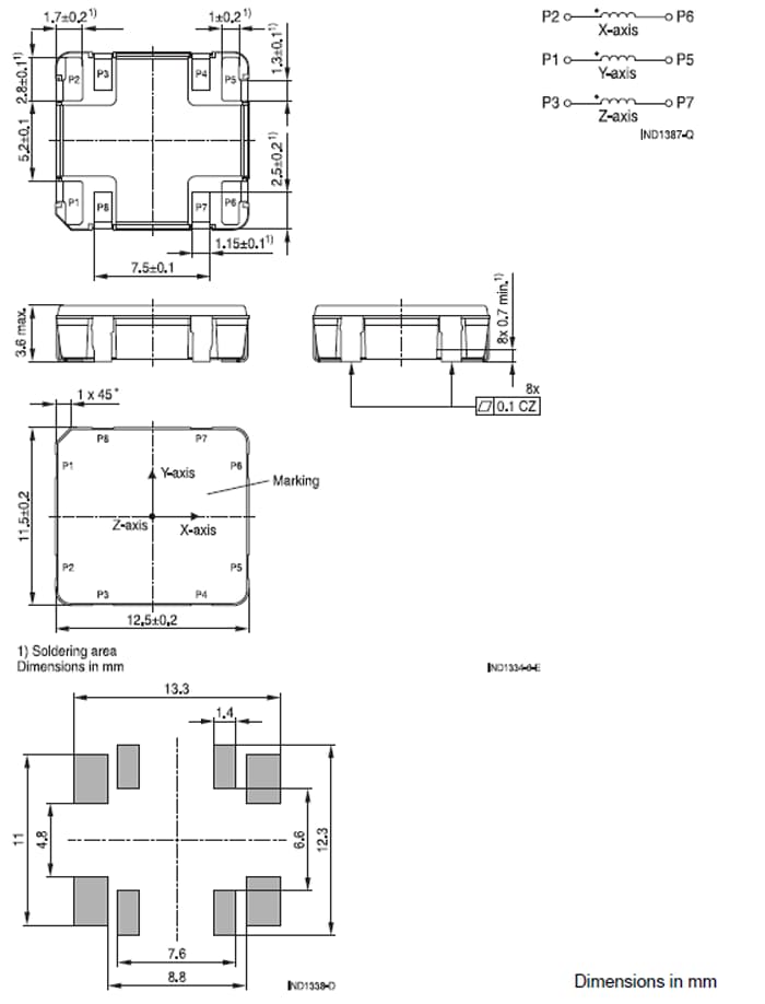 EPCOS / TDK B82453C系列3D应答器线圈