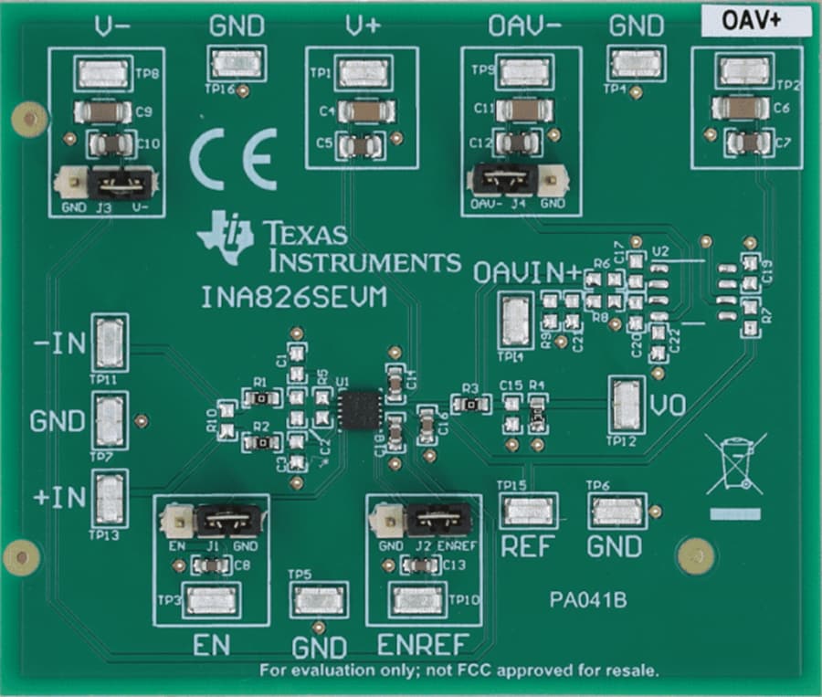 机械图纸 - Texas Instruments INA826SEVM放大器评估模块 (EVM)