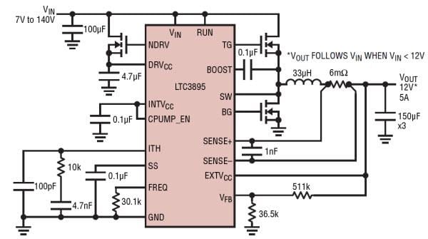 Analog Devices Inc. LTC389x同步直流/直流控制器