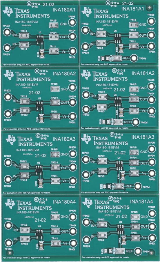 机械图纸 - Texas Instruments INA180-181EVM评估模块 (EVM)