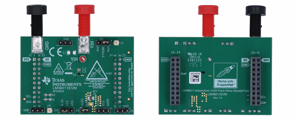 Texas Instruments LM36011EVM单LED闪光灯驱动器评估模块