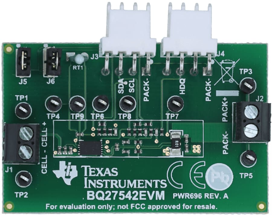 机械图纸 - Texas Instruments BQ27542EVM电池电量计评估模块