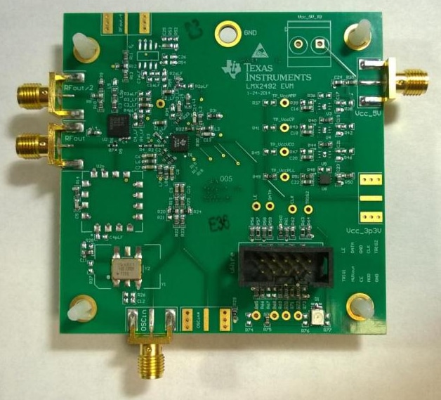 位置电路 - Texas Instruments LMX2492EVM评估模块 (EVM)