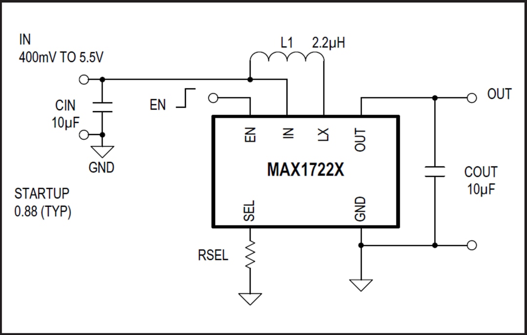 应用电路图 - Analog Devices / Maxim Integrated MAX17220 - Max17225 DC-DC转换器