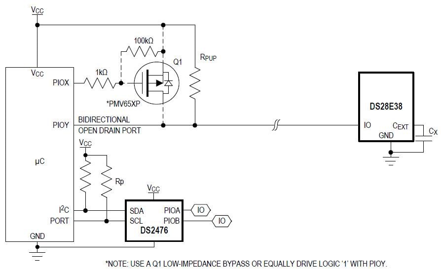 应用电路图 - Analog Devices / Maxim Integrated DS28E38 DeepCover® ECDSA安全认证器
