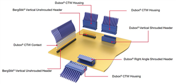 Amphenol FCI BergStik® 2.54mm无遮蔽排针