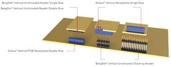 Amphenol FCI BergStik® 2.54mm无遮蔽排针