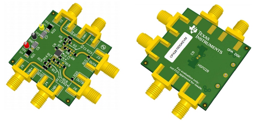 图表 - Texas Instruments OPA2810DGKEVM评估模块