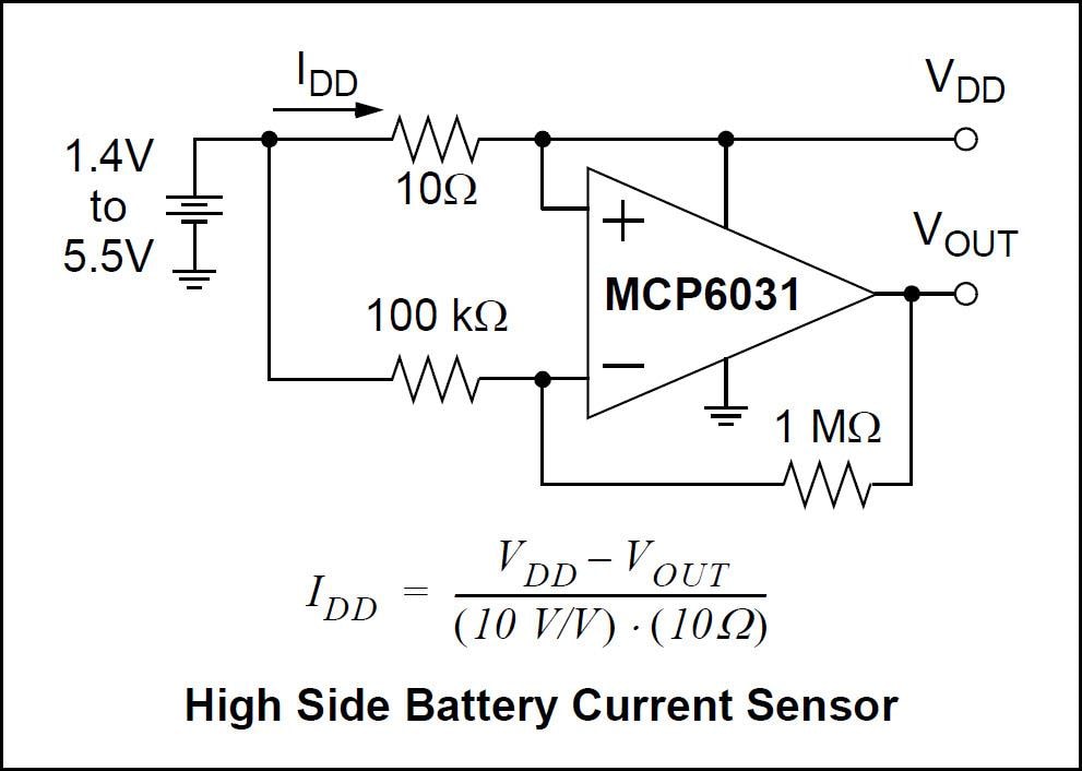 框图 - Microchip Technology MCP6031高精度运算放大器