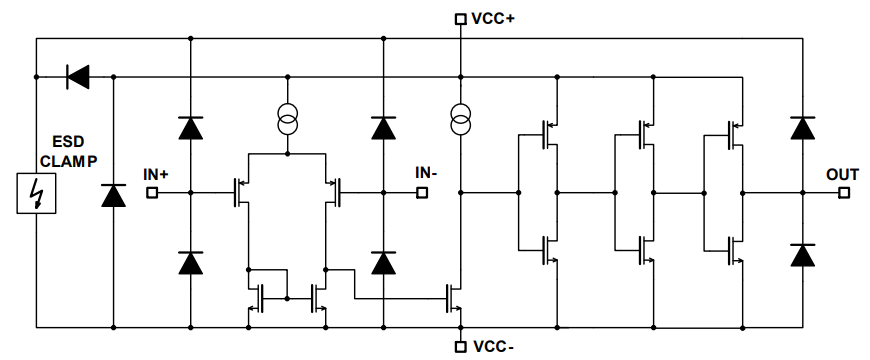 原理图 - STMicroelectronics TSX3704毫微功耗四路CMOS电压比较器