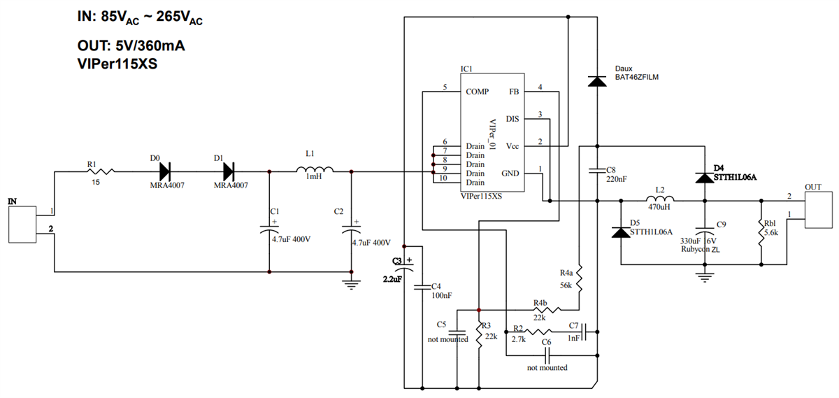 原理图 - STMicroelectronics STEVAL-ISA195V1评估板
