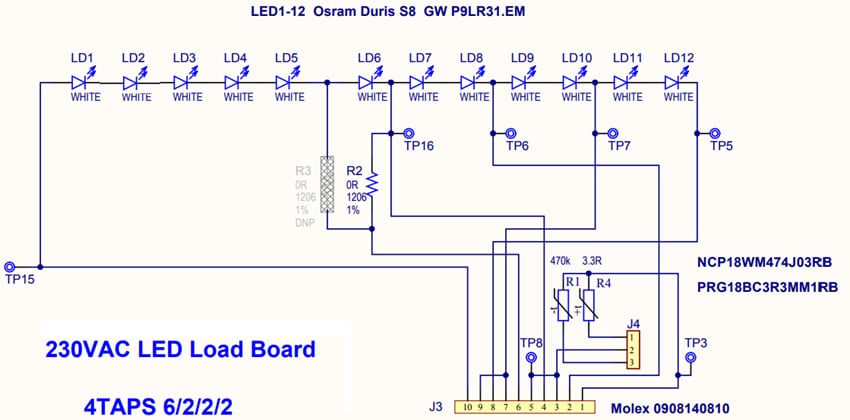 Microchip Technology ADM00861 230VAC LED负载板