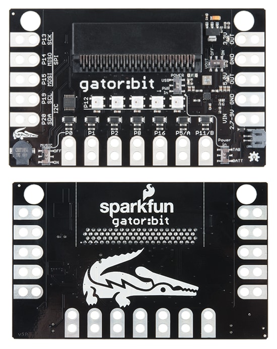 位置电路 - SparkFun DEV-14484 gator:bit和DEV-15162 gator:bit v2.0