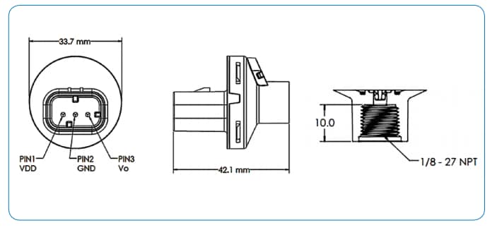 图表 - Amphenol Advanced Sensors NovaSensor FMA过滤空气限制传感器