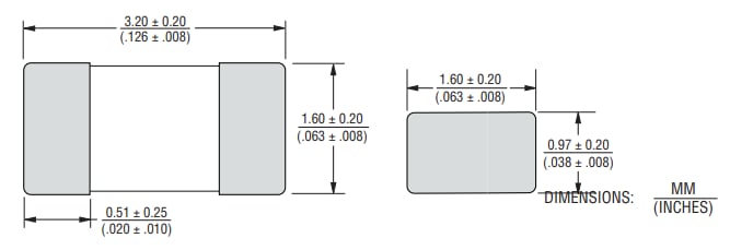 Bourns SF-1206HH SinglFuse™ SMD保险丝