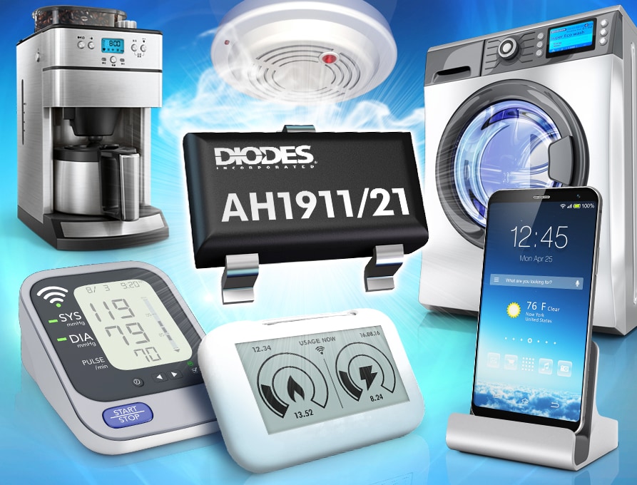 Diodes Incorporated AH1911/AH1921全极霍尔效应开关