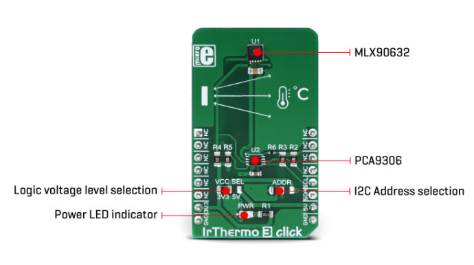 Mikroe MIKROE-3121 IrThermo 3 Click板