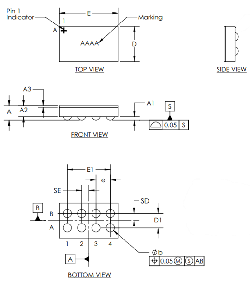 机械图纸 - Analog Devices / Maxim Integrated MAX19777 12位ADC