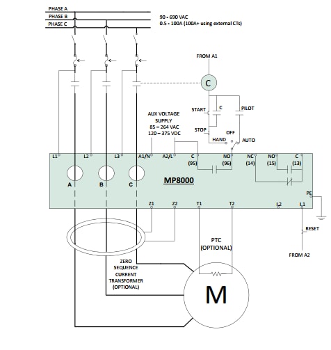 应用电路图 - Littelfuse MP8000蓝牙功能继电器