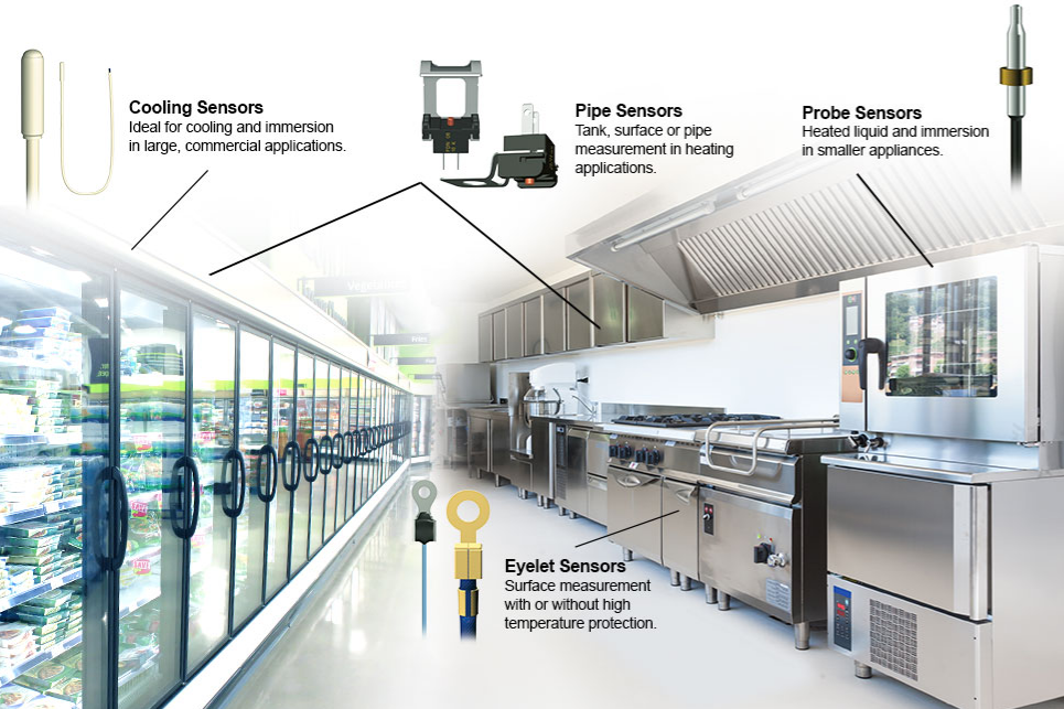 机械图纸 - EPCOS / TDK 温度传感器系统