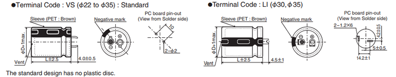 Chemi-Con LHS High Voltage Aluminum Electrolytic Capacitors