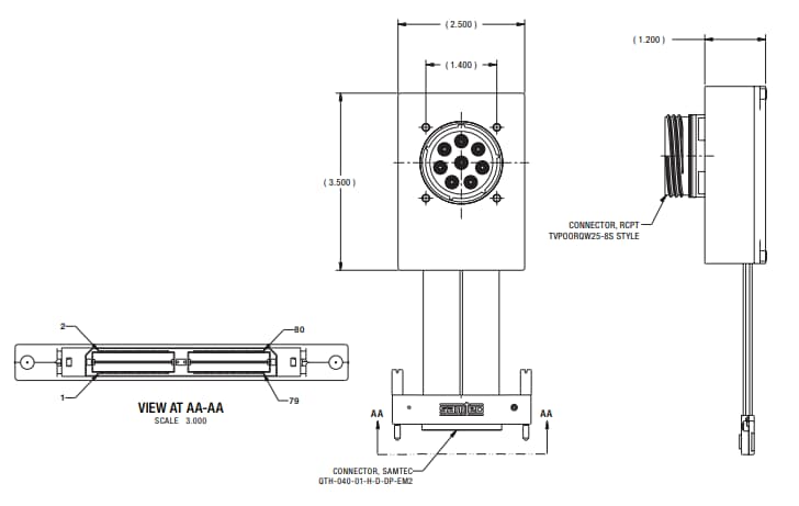 Amphenol Aerospace 四路10GBASE-T转XAUI转换器